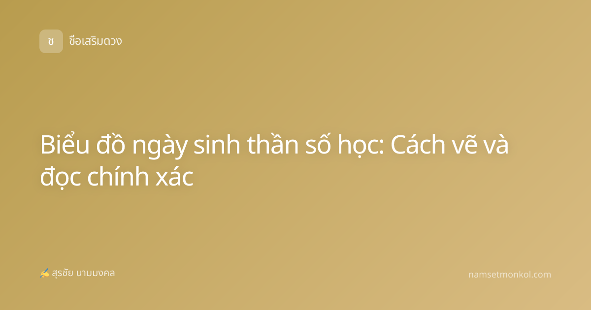 Biểu đồ ngày sinh thần số học: Cách vẽ và đọc chính xác