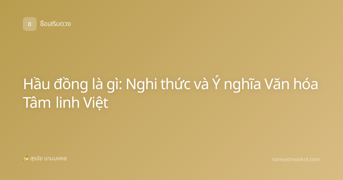 Hầu đồng là gì: Nghi thức và Ý nghĩa Văn hóa Tâm linh Việt