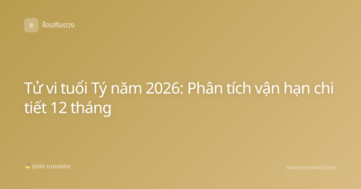 Tử vi tuổi Tý năm 2026: Phân tích vận hạn chi tiết 12 tháng