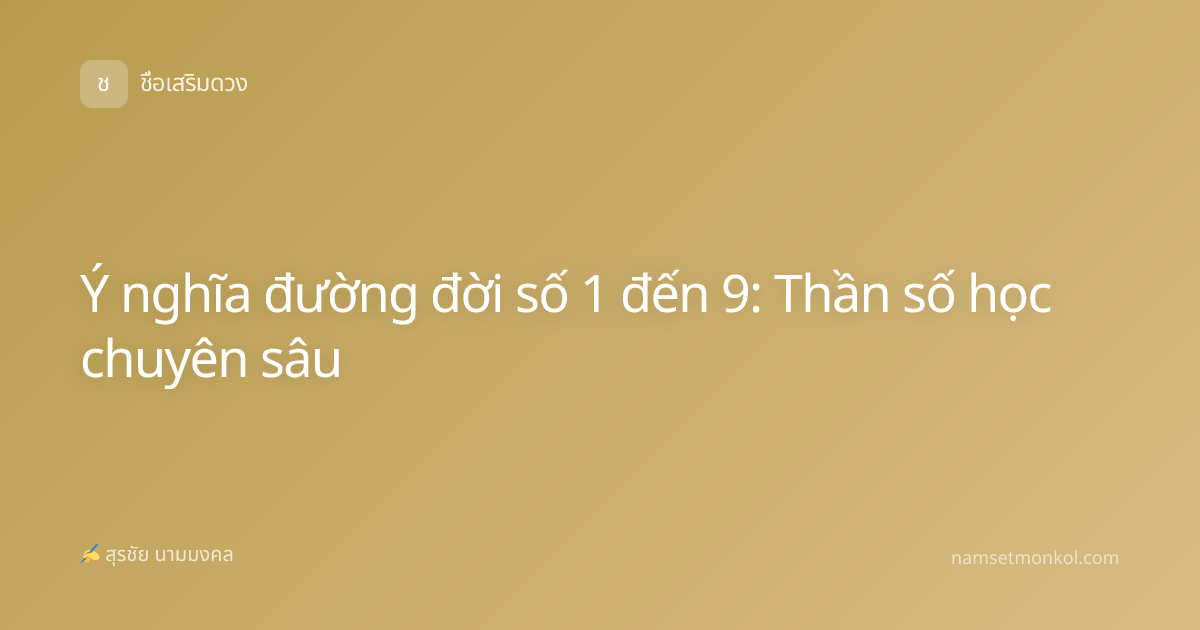 Ý nghĩa đường đời số 1 đến 9: Thần số học chuyên sâu